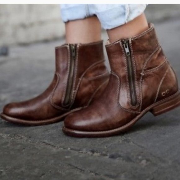 Bed Stu Shoes - Bedstu Eiffel Booties Brown 7